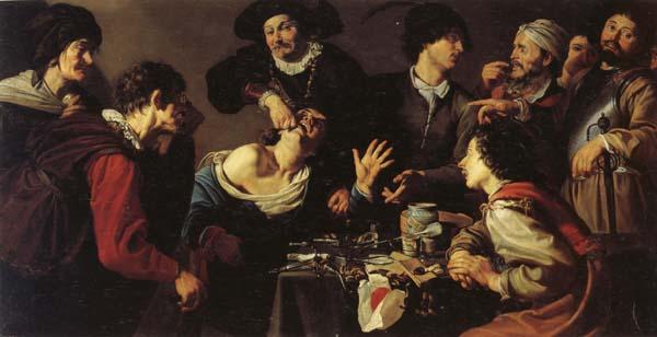 Theodoor Rombouts The Tooth-puller France oil painting art